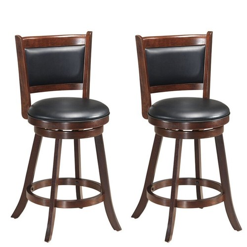 2pcs bar stools swivel counter - bar,